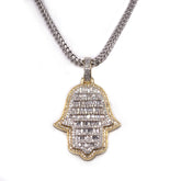 1.53 CT. Diamond Hamsa Hand Pendant - White Carat - USA & Canada